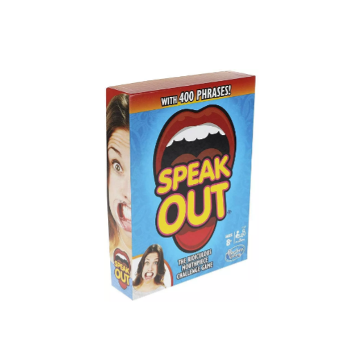 Hasbro Gaming Speak Out Game Mouthpiece Challenge Via Amazon