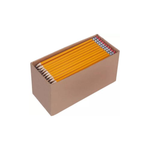 #2 HB Pencils Bulk Pack - 1200 Count, Pre-sharpened, Wood-Cased For Classroom & Office Supply