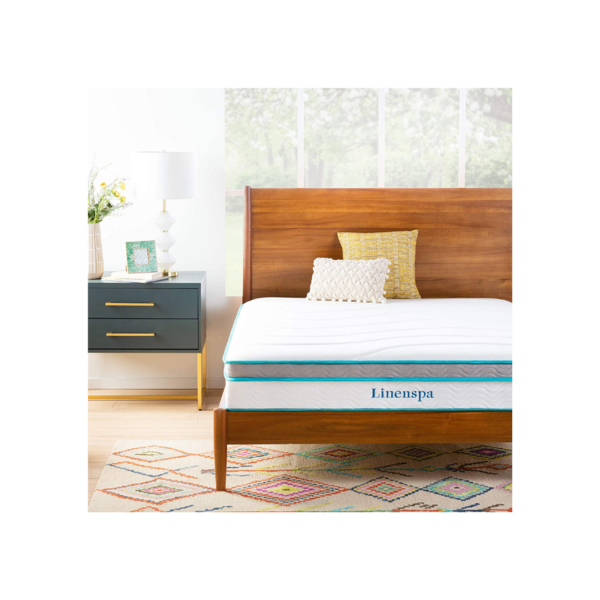 Linenspa 10 Inch Memory Foam and Innerspring Hybrid Mattress - Twin Via Amazon