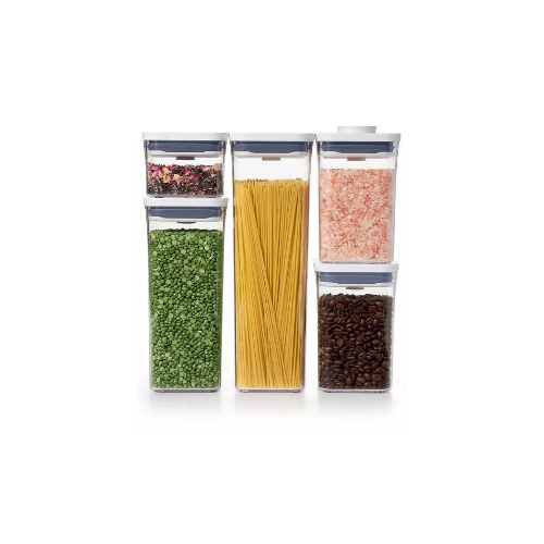 OXO Pop 5-Pc. Food Storage Container Set Via Macy's