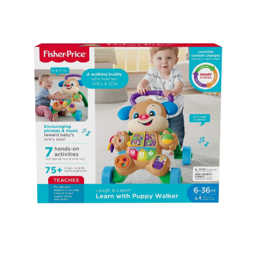 Fisher-Price Laugh & Learn Smart Stages Learn with Puppy Walker Via Amazon