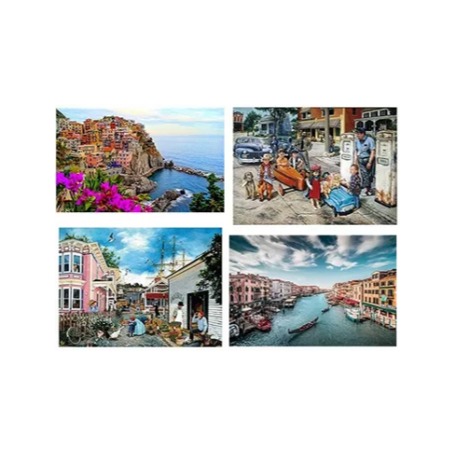 500-piece and 1,000 piece puzzles Via Amazon