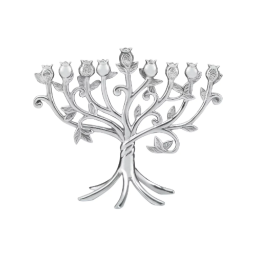 Lenox Judaic Blessings Metal Menorah Via Amazon