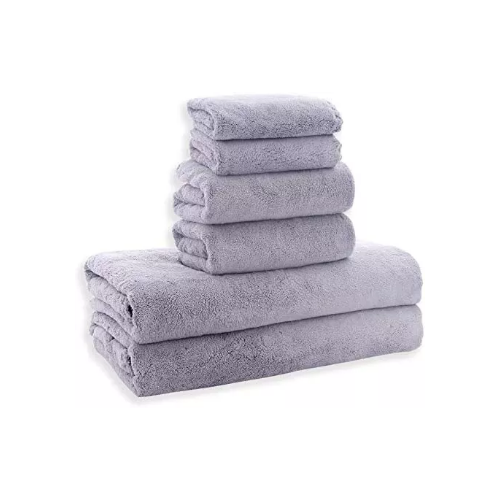 6 Pcs Ultra Soft Towel Set (5 Colors)