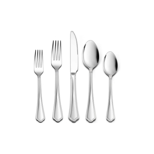60 Pieces Silverware Set with Scalloped Edges Via Amazon