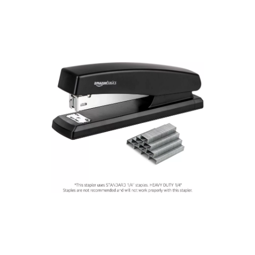 10-Sheet Capacity, Non-Slip, Office Stapler with 1000 Staples Via Amazon
