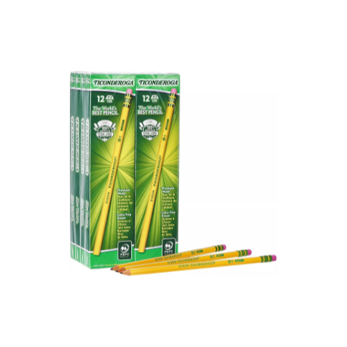 96-Pack TICONDEROGA Pencils #2 Via Amazon