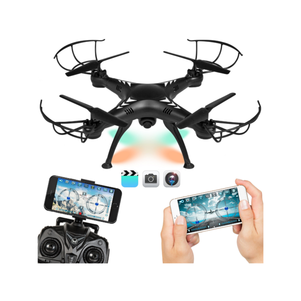 Remote Control Voice Command Drone With HD WIFI Live Video Cam Via Walmart