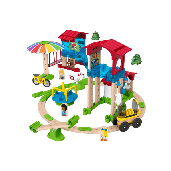 Fisher-Price Wonder Makers Slide And Ride Schoolyard 75+ Piece Building Play Set Via Amazon