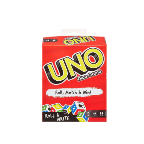 UNO: Dice Game with Dry Erase Boards and Markers Via Amazon