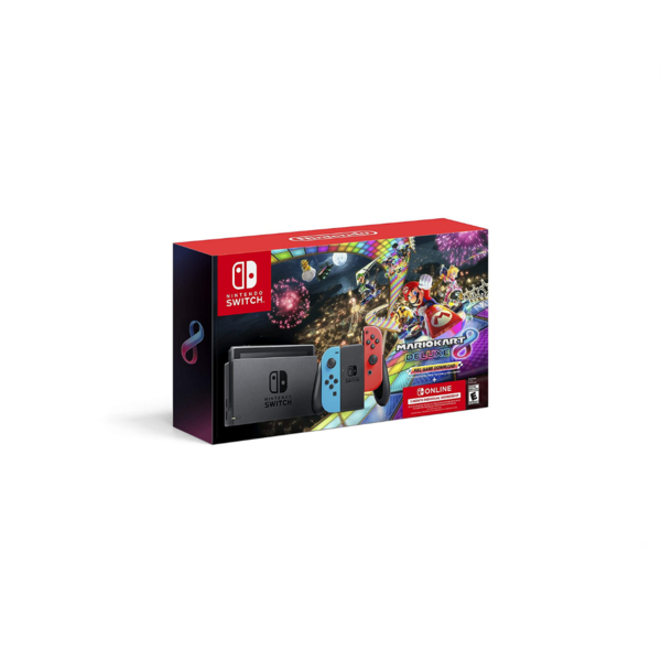 Nintendo Switch + Mario Kart 8 Deluxe + 3 Months of Nintendo Online Via Amazon