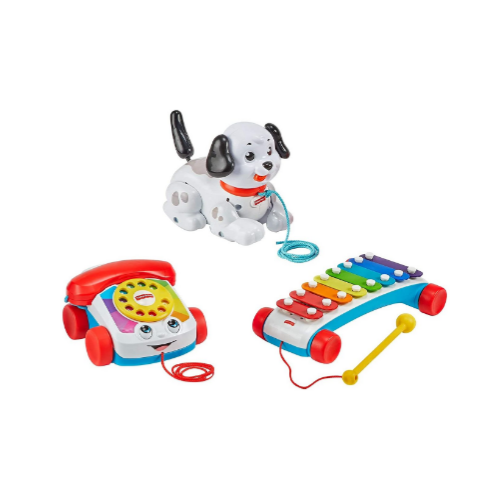 Fisher-Price Pull-Along Basics Gift Set 3 Infant Pull Toys Via Amazon