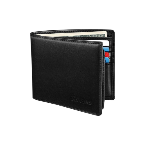 Simideo RFID Bifold Genuine Leather Wallet Via Amazon