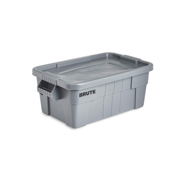 Rubbermaid Commercial Brute Tote Storage Bin With Lid Via Amazon