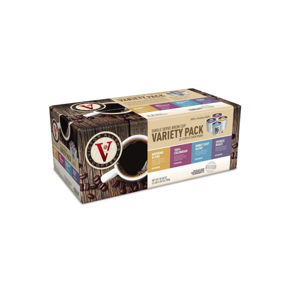 96 Victor Allen Donut Shop, Morning Blend Variety Pack K-Cups Via Amazon