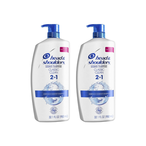 2 Big Bottles Of Head and Shoulders Shampoo and Conditioner Via Amazon