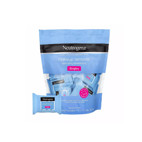 Neutrogena Makeup Remover Facial Cleansing Towelette Singles, (20 Ct) Via Amazon