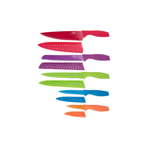 5 Piece Colored Knife Set via Amazon