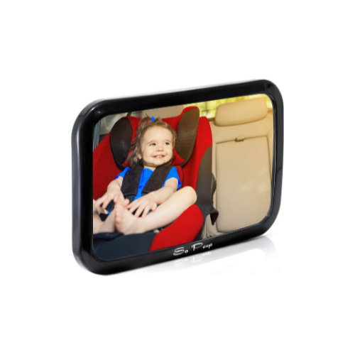 Shatterproof Baby Backseat Mirror for Car Via Amazon