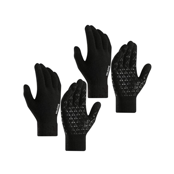 2 Pairs Of Touchscreen Windproof Thermal Gloves