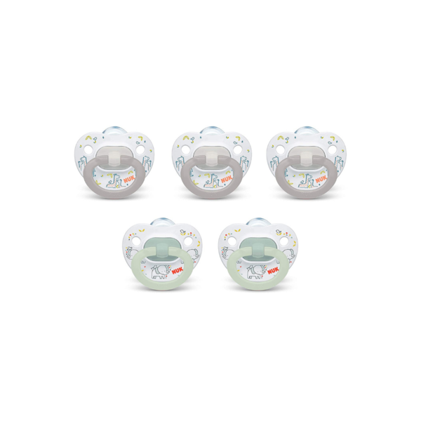 5 NUK Orthodontic Pacifiers Via Amazon