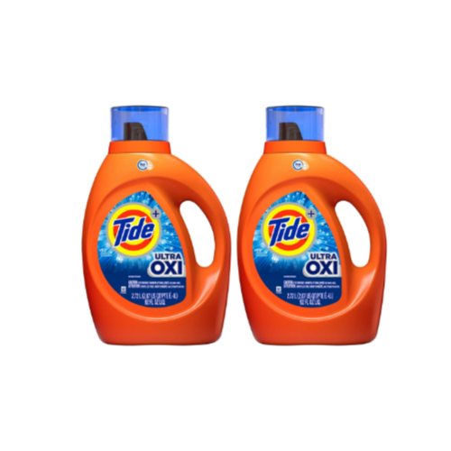 2 Bottles of Tide Ultra Oxi Liquid Detergent (92 Fl Ounce Bottles) Via Amazon