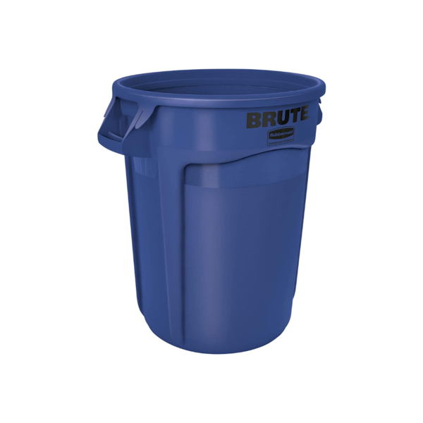 32-Gallon Rubbermaid Commercial Heavy-Duty Round Trash Can (Blue) Via Amazon