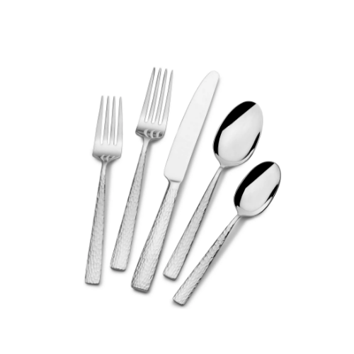 Mikasa Oliver Gleam 65-Piece Stainless Steel Flatware Set, Service for 12 Via Amazon