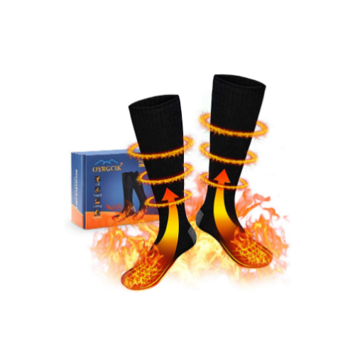 Electric Warm Socks with Rechargeable Battery Via Amazon