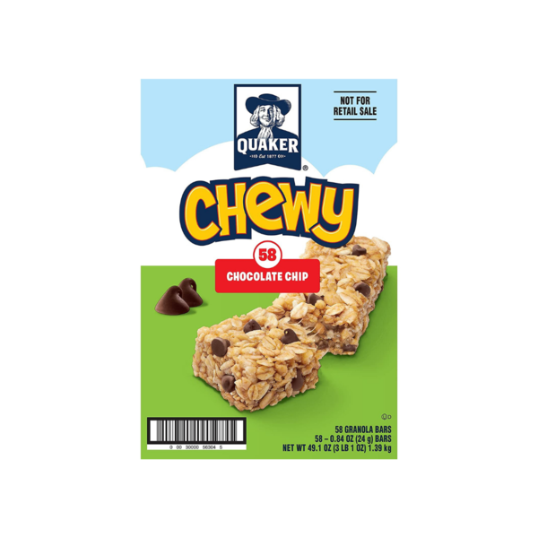 58 Quaker Chewy Chocolate Chip Granola Bars Via Amazon