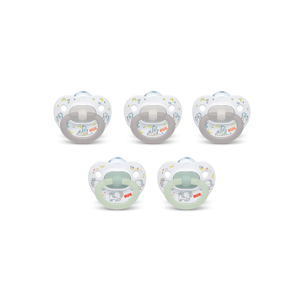 NUK Orthodontic Pacifiers, 0-6 Months, 5-Pack Via Amazon