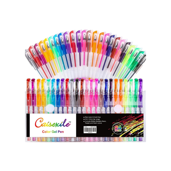 Pack Of 48 Glitter Gel Pens Set Via Amazon