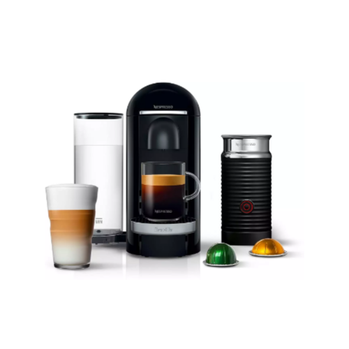Nespresso VertuoPlus Deluxe Espresso Machine with Aeroccino Milk Frother Via Amazon