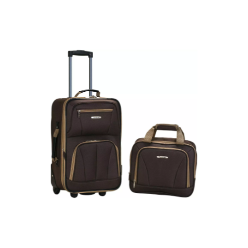 2-Piece Rockland Fashion Softside Upright Luggage Set Via Amazon