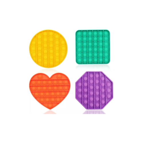 4 Pack Push Pop Pop Bubble Sensory Fidget Toy Via Amazon