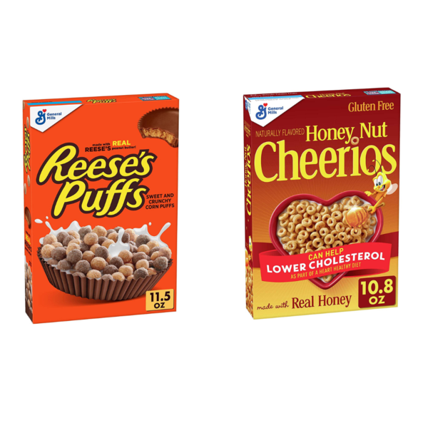 Honey Nut Cheerios Or Reese's Puffs Cereal Via Amazon
