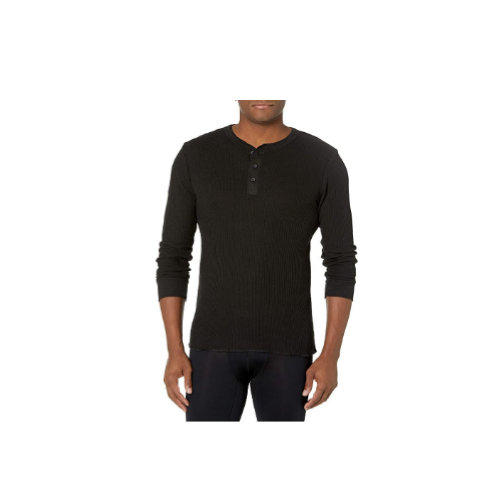 Fruit of the Loom Men's Classic Midweight Waffle Thermal Henley Top via Amazon