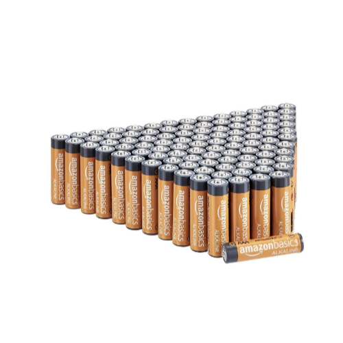 100 Pack AAA Or AA High-Performance Alkaline Batteries Via Amazon