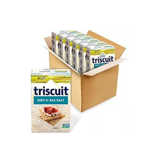 6-Pack Triscuit Hint of Sea Salt Whole Grain Wheat Crackers (OU) Via Amazon