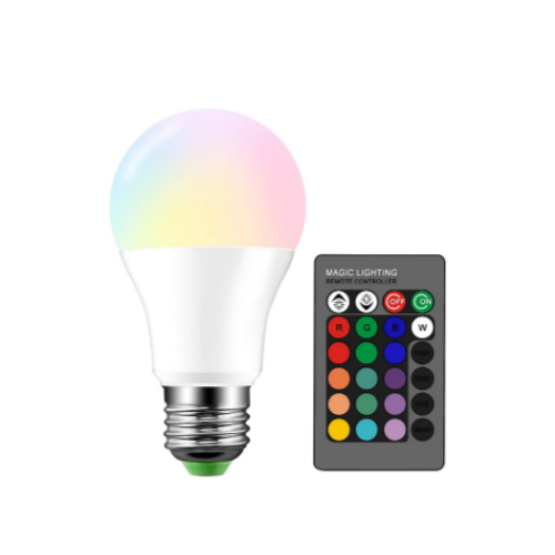 Droiee Dimmable Color Changing E26 LED Light Bulb with Remote Via Amazon