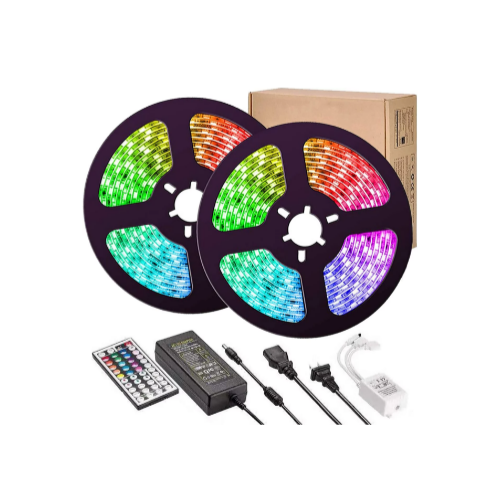 32.8ft Color Changing LED Strip Lights with Remote Via Amazon