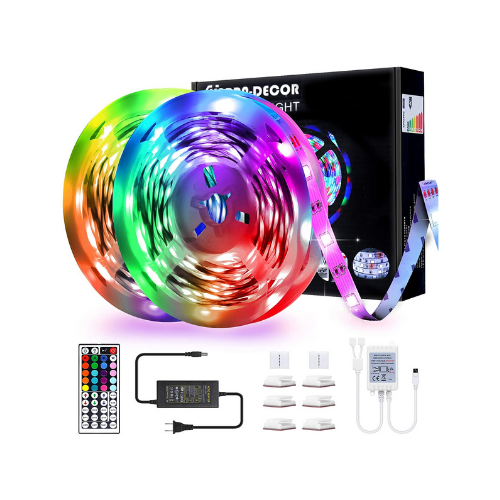 32.8ft. RGB Color Changing LED Strip Lights with Remote