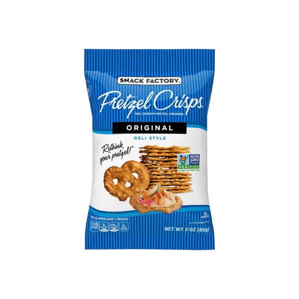 8 Bags Of Snack Factory Pretzel Crisps via Amazon