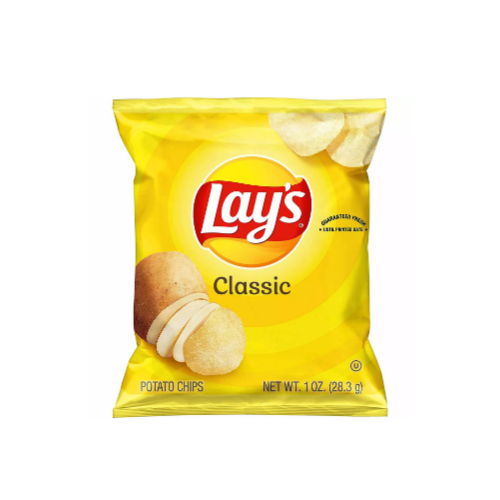 Lay’s Classic Potato Chips, 1 oz (Pack of 40) Via Amazon