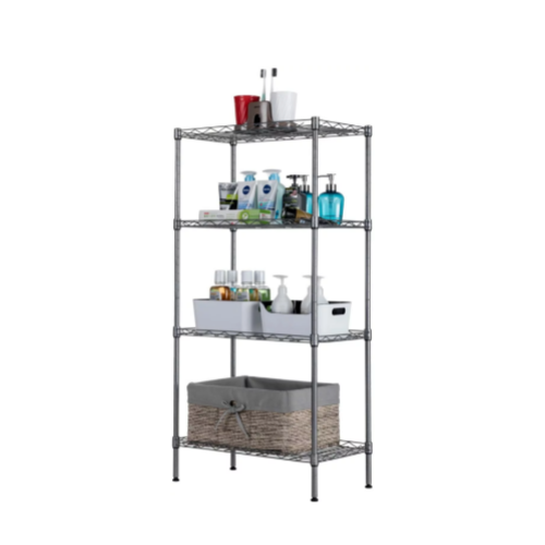 4 Tier Adjustable Wire Shelving Metal Storage Rack  Via Amazon