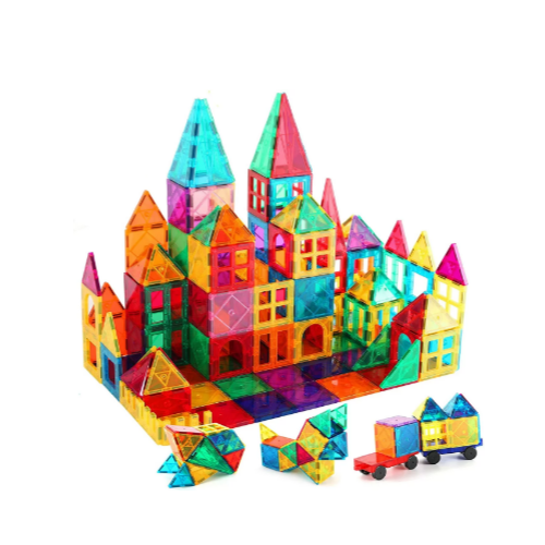100 Pcs 3D Magnetic Building Blocks Tiles Via Amazon