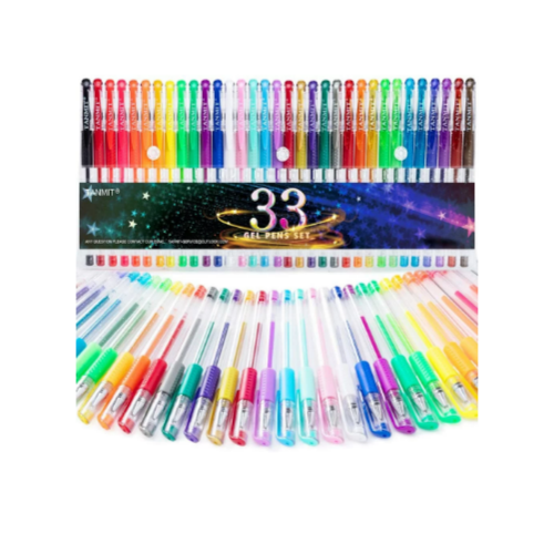 33 Color Gel Pens Set Via Amazon