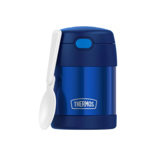 10 Ounce Stainless Steel Vacuum Insulated Kids Food Jar with Folding Spoon Via Amazon