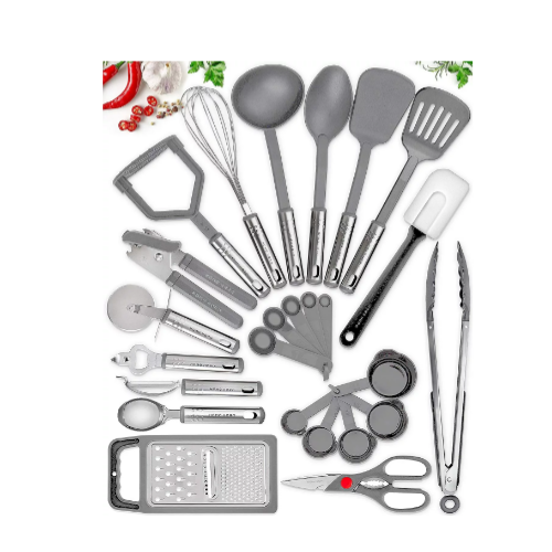 25 Kitchen Utensil Set (3 Colors) Via Amazon