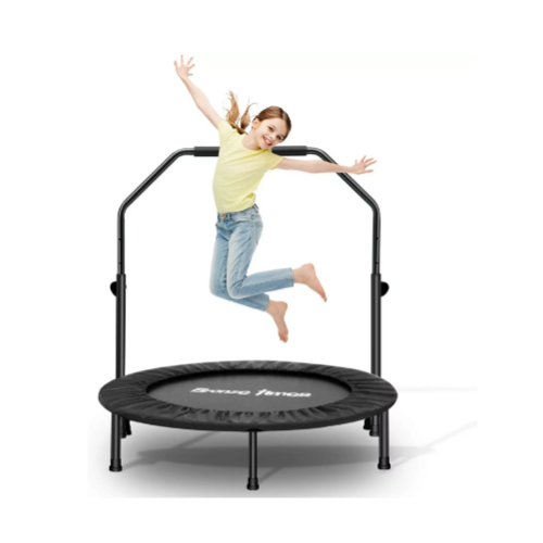 38 Inch Foldable Trampoline with Adjustable Handle Via Amazon 